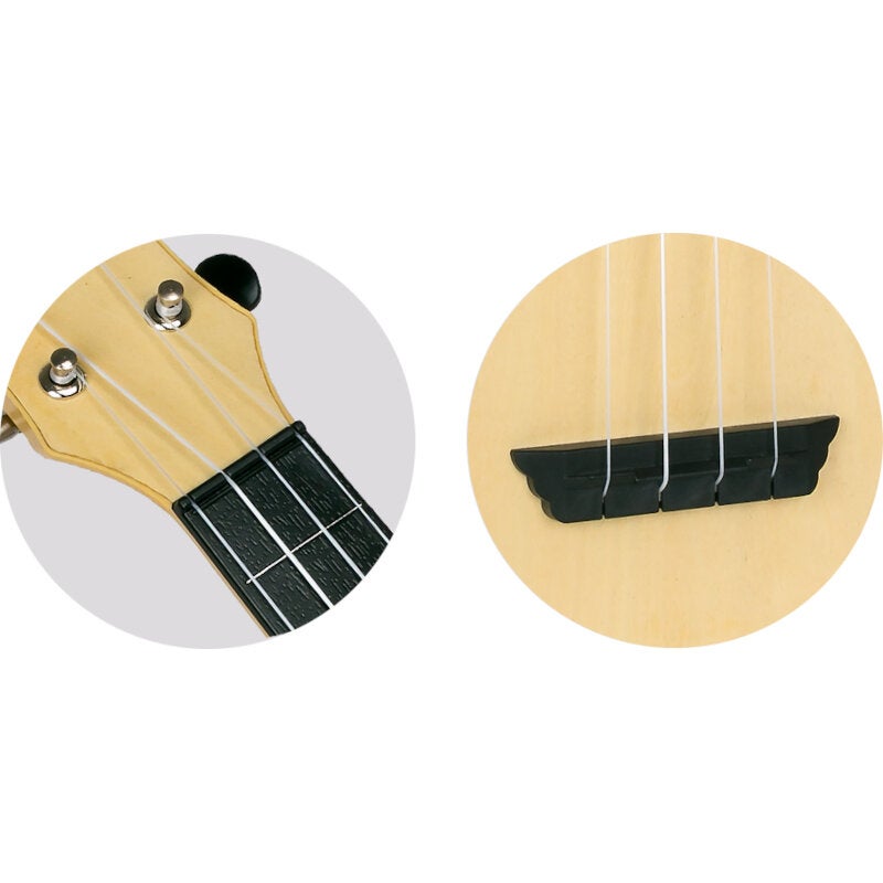 Flight Travel Series TUS35 Natural sopraan ukelele met gigbag