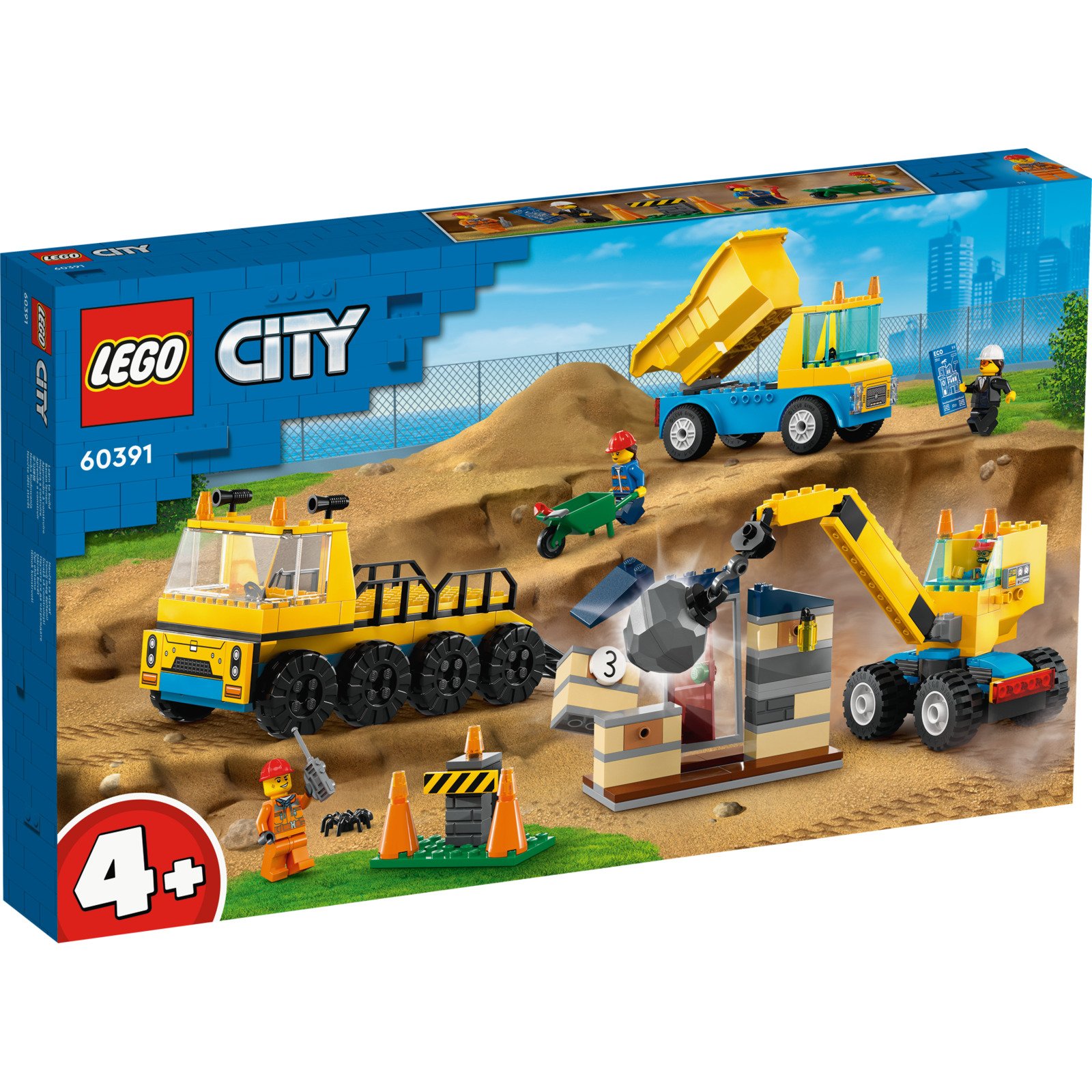 LEGO City Baufahrzeuge mit Kran 60391