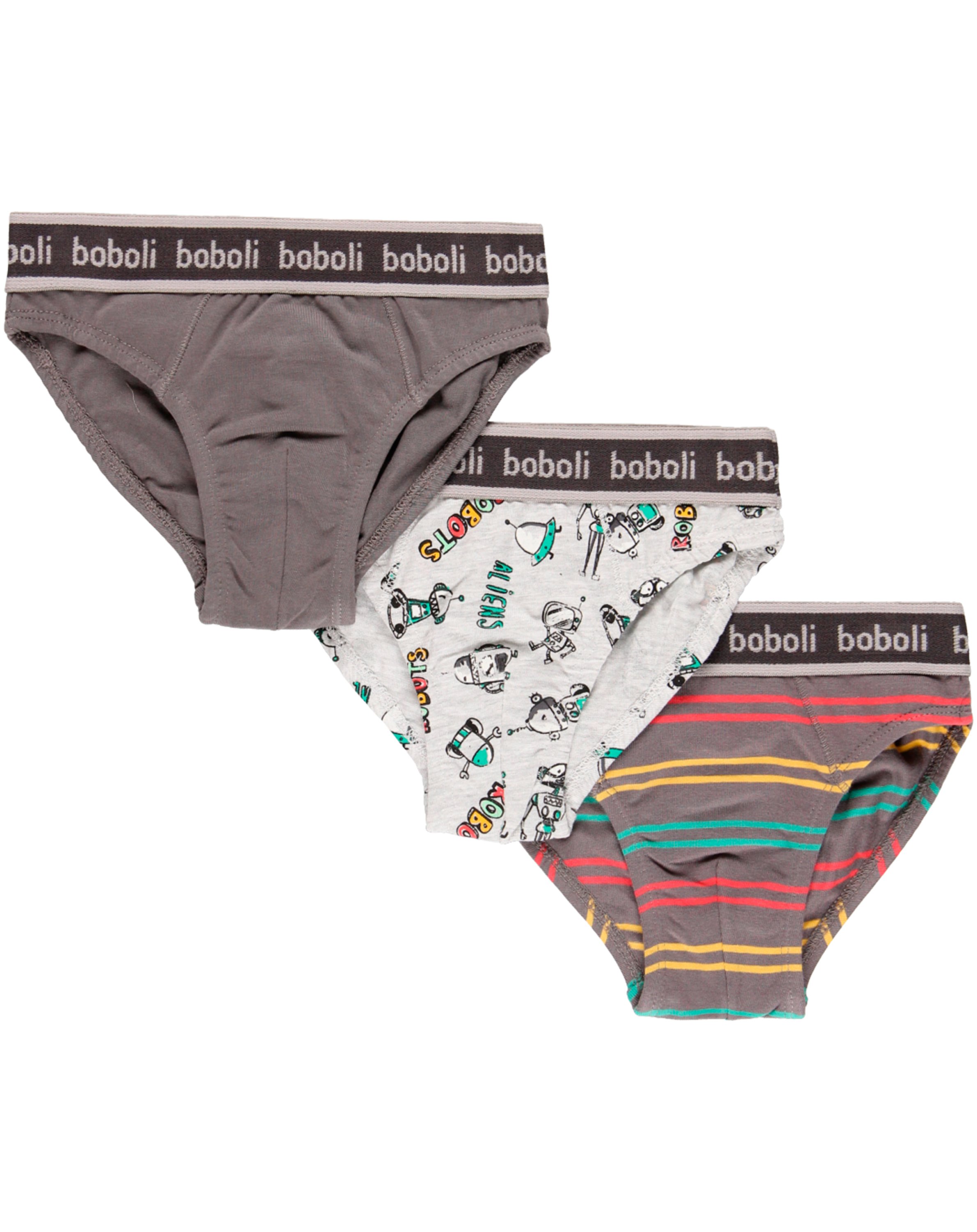Slip ROBOTS 3er-Pack in grau