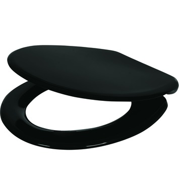 Handson Usko wc bril duroplast zwart met softclose en quick release