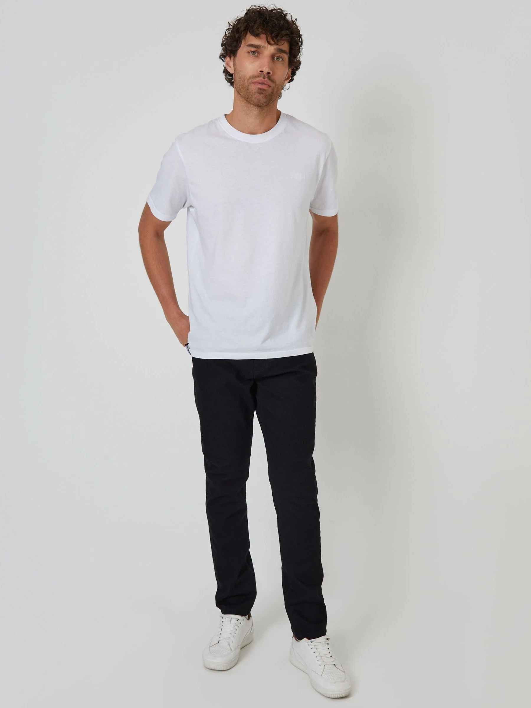 Zwart - Threadbare - Slim-fit jeans met stretch