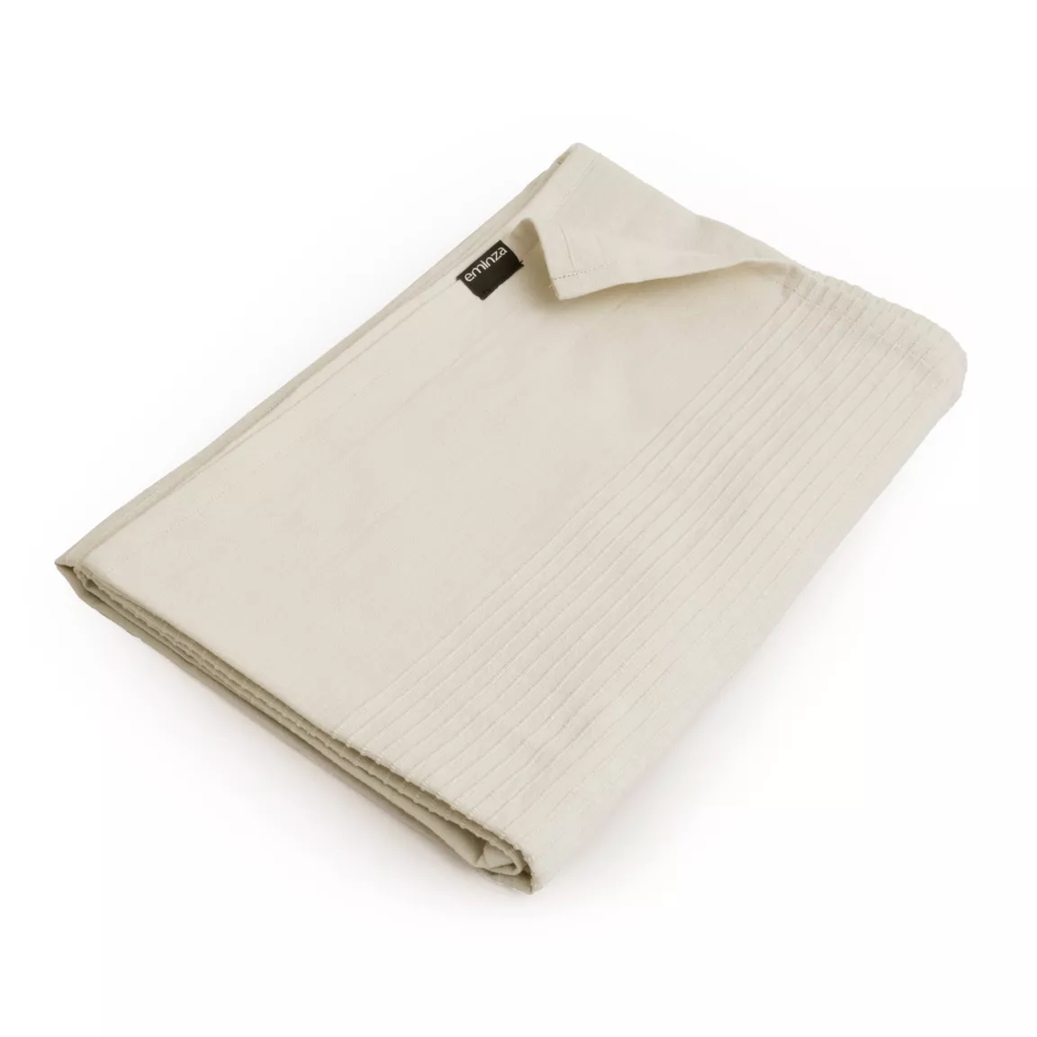 Jeté de lit coton tissé (130 x 160 cm) Léa Beige pampa