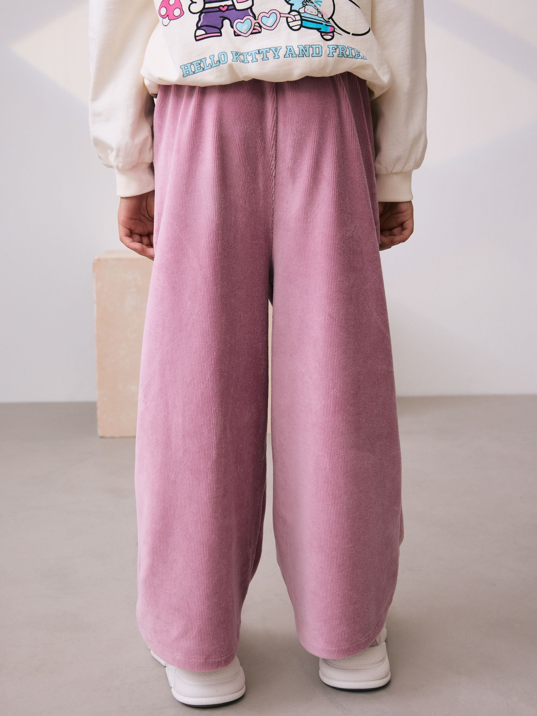 Roze - Cord Wide Leg Trousers (3-16yrs)