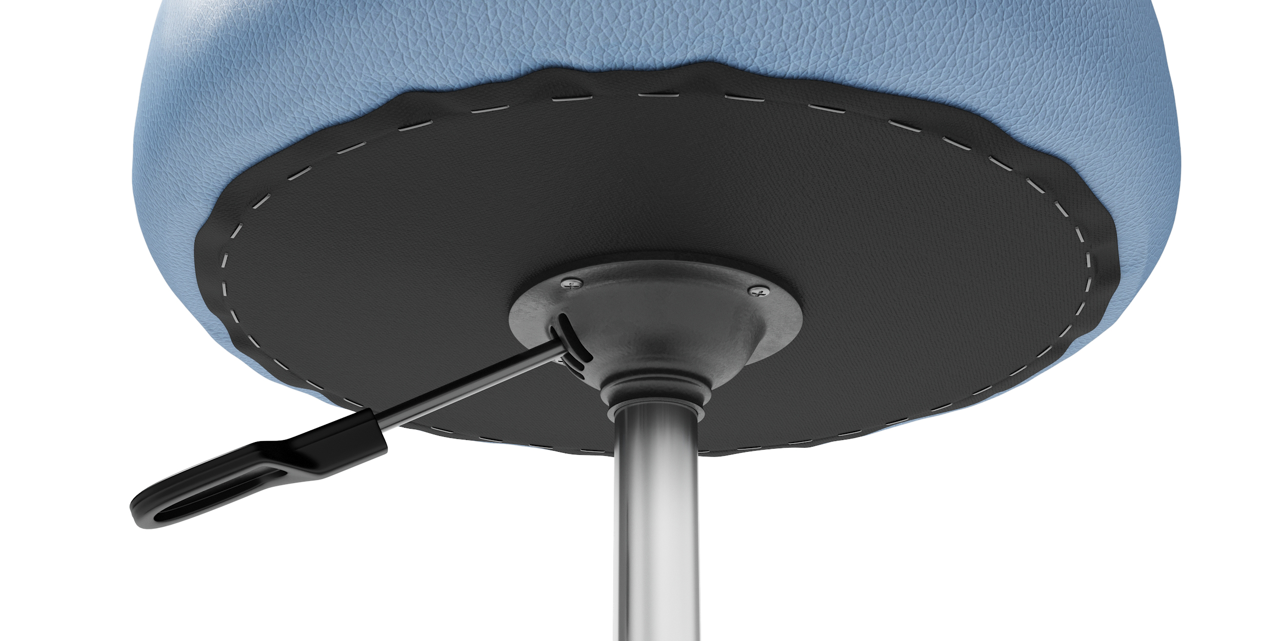 Rollhocker hellblau