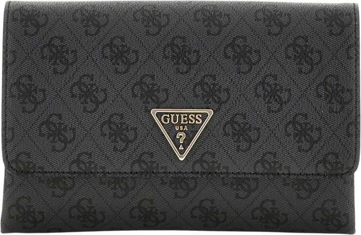 GUESS NOELLE XBODY FLAP ORGANIZER Coal logo