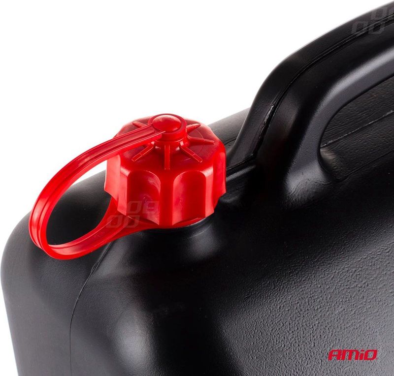 Amio - Jerrycan 20L - Kunststof - Zwart/Rood