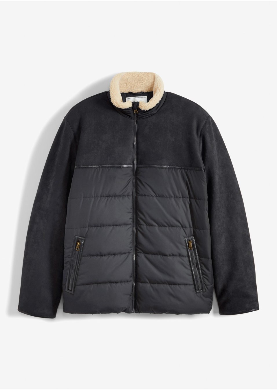 Veste d'hiver en mélange de matière avec polyester recyclé