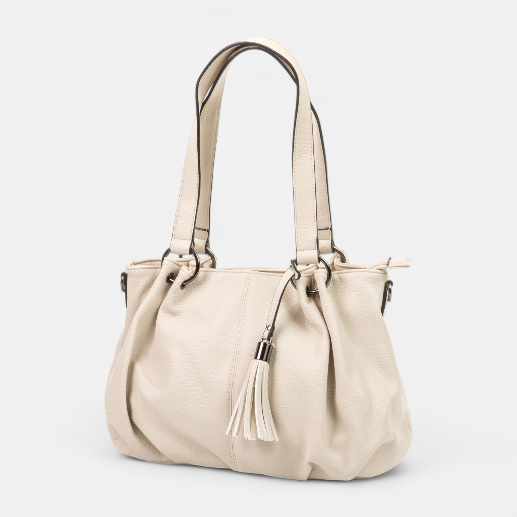 Sac de shopping beige