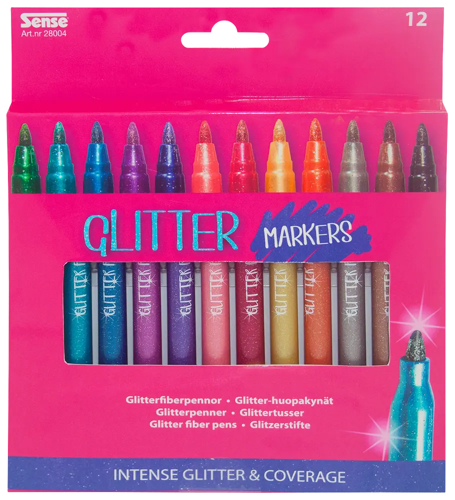Sense Glittertusser 12 stk.