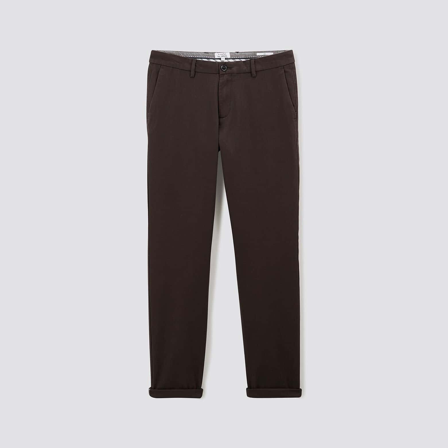Pantalon chino slim urbain 'le parfait by JULES' Marron
