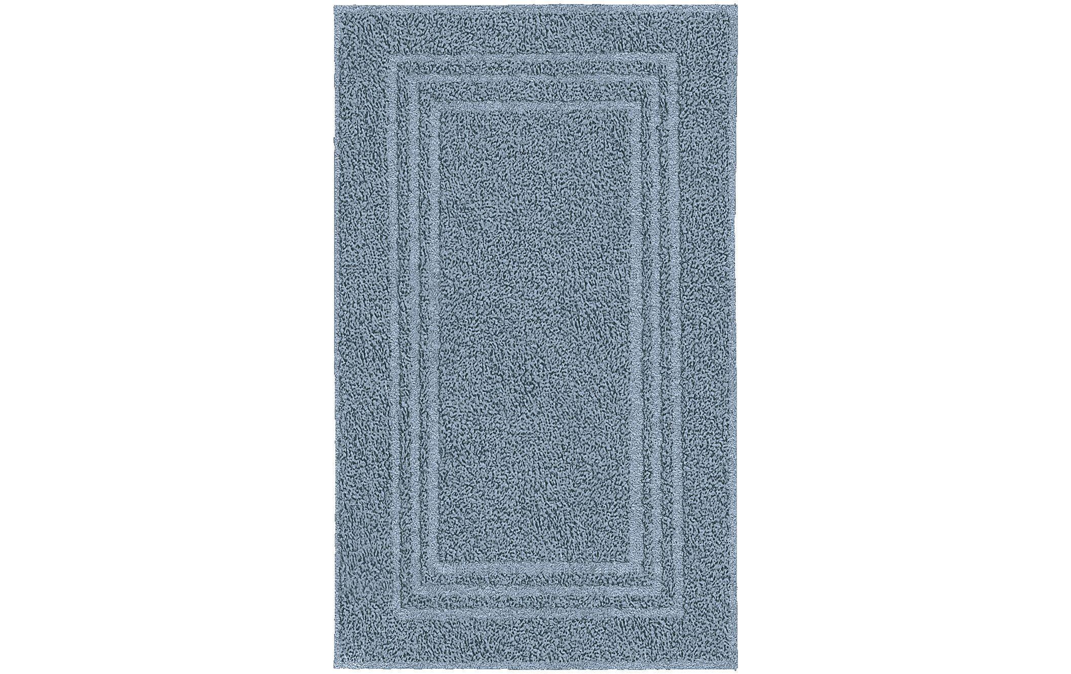 Badteppich Lodge 50 x 80 cm, StahlblauFrottiervorleger