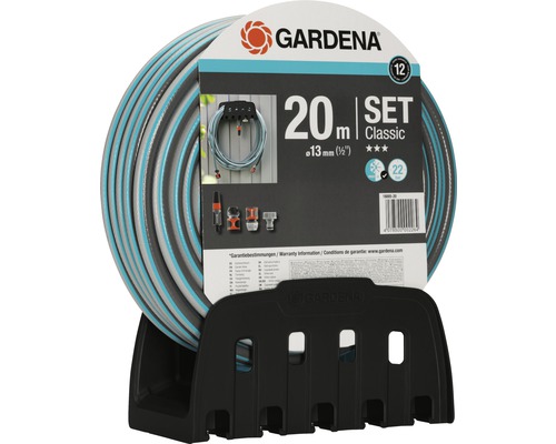 GARDENA wandslanghouder inclusief 20 m Classic tuinslang 1/2
