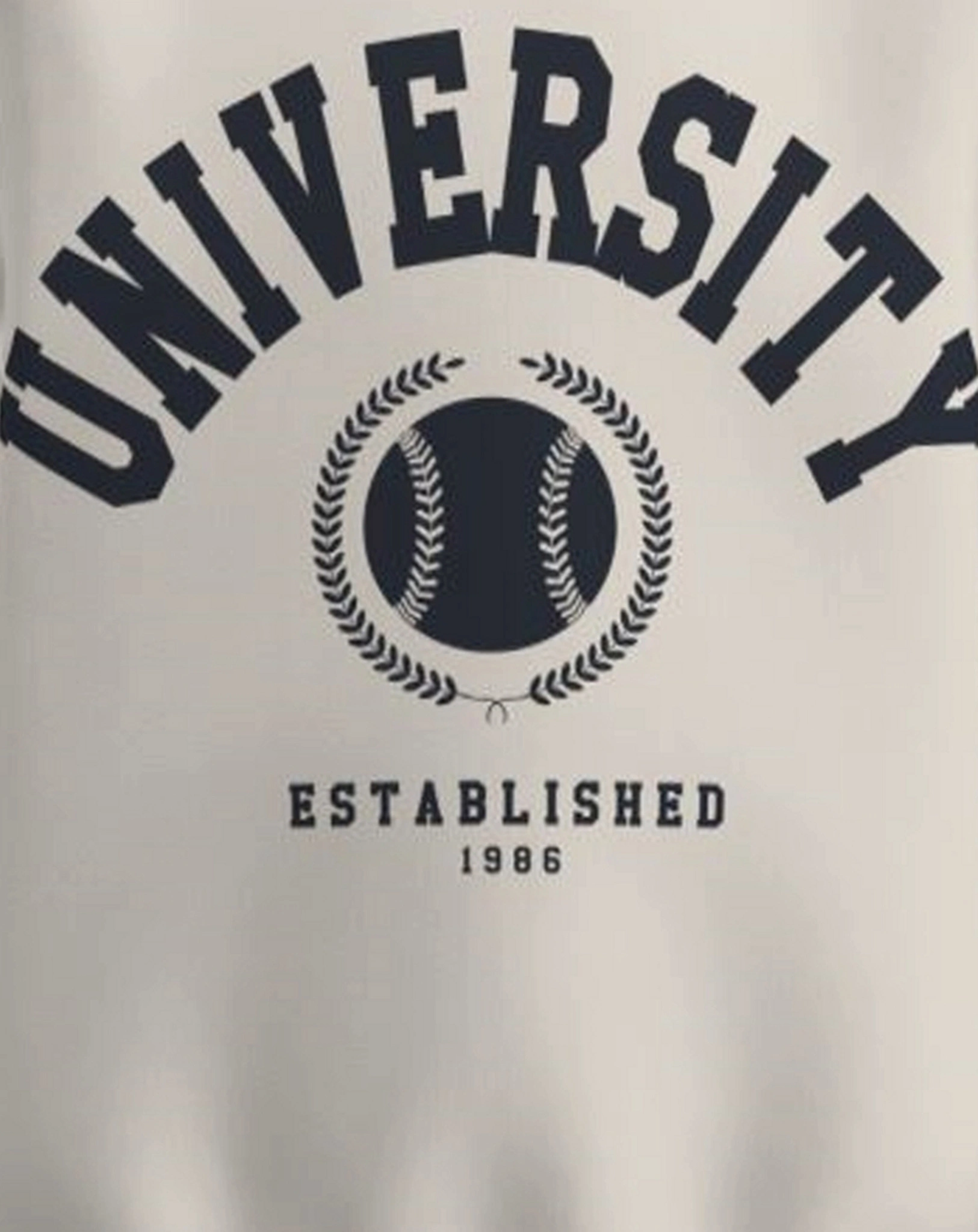 Sweatshirt NKNTILLE  UNIVERSITY in white alyssum