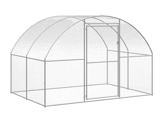 Poulailler d'extérieur 3x4x2 m Acier galvanisé