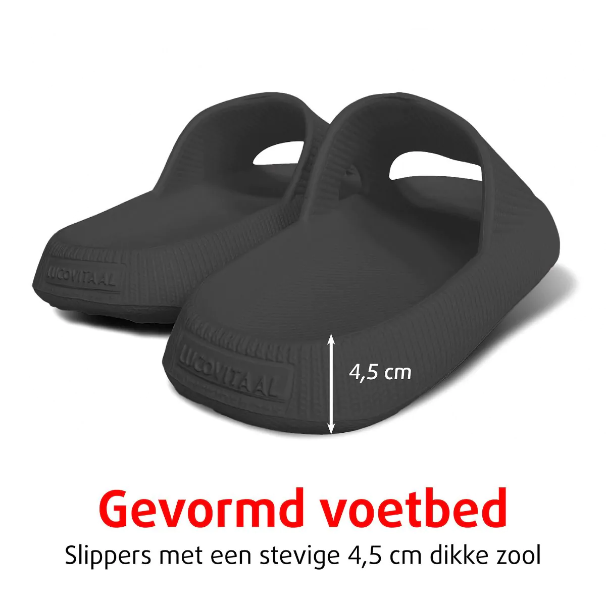Orthopedische Zomer Badslippers (Zwart)