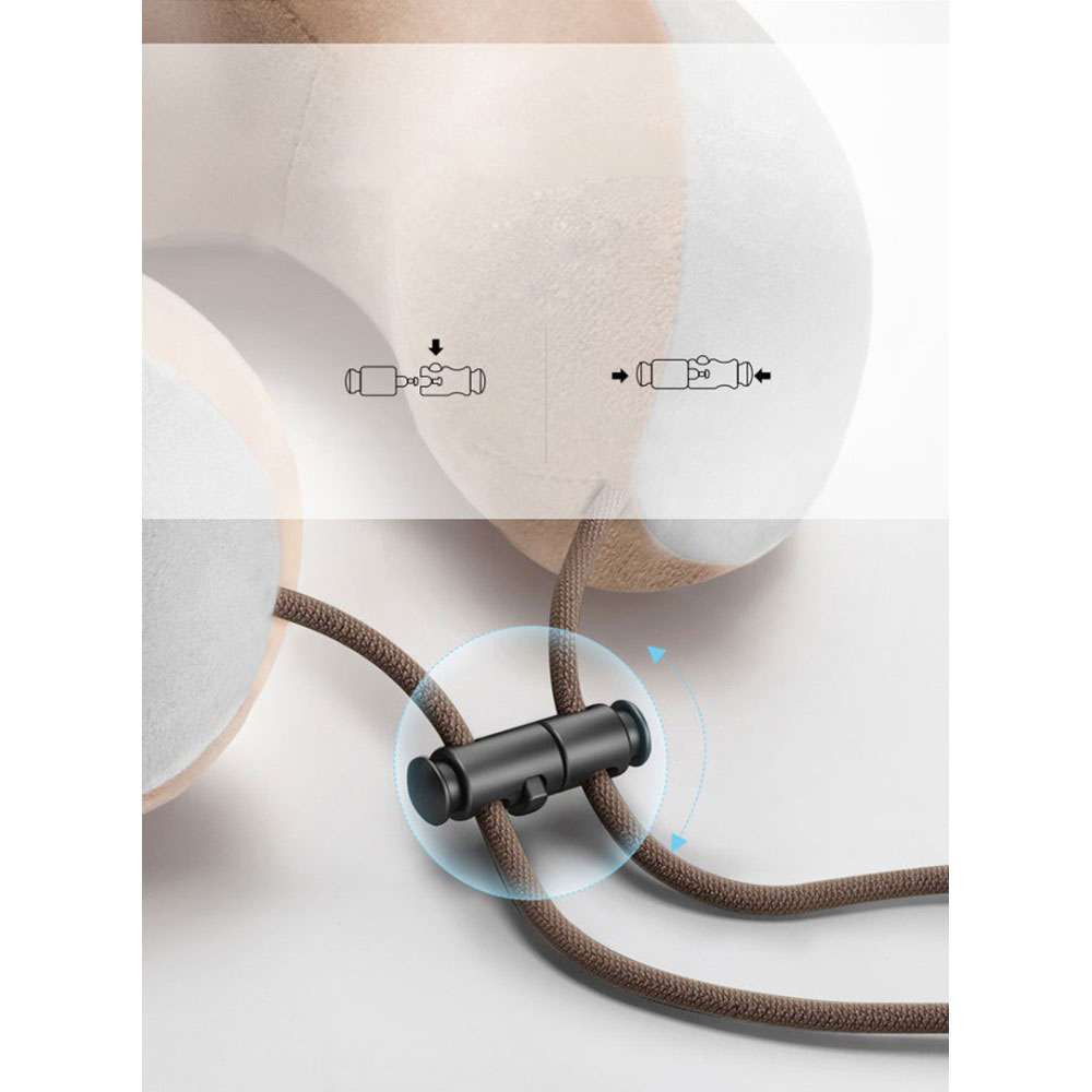 Shiatsu Nacken Massage Kissen Tiefenknetmassage Massagegerät mit Wärmefunktion - Grau / Braun