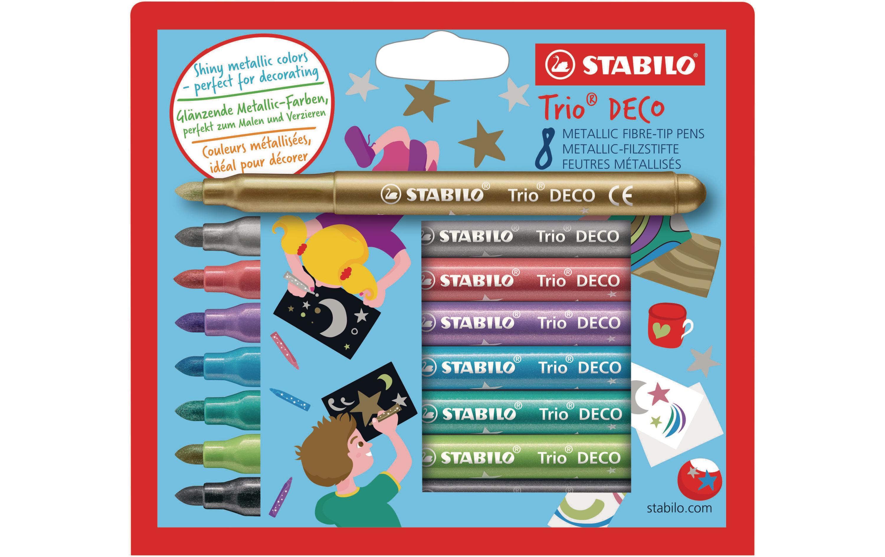 Filzstift Trio DECO 8 StückFilzstifte