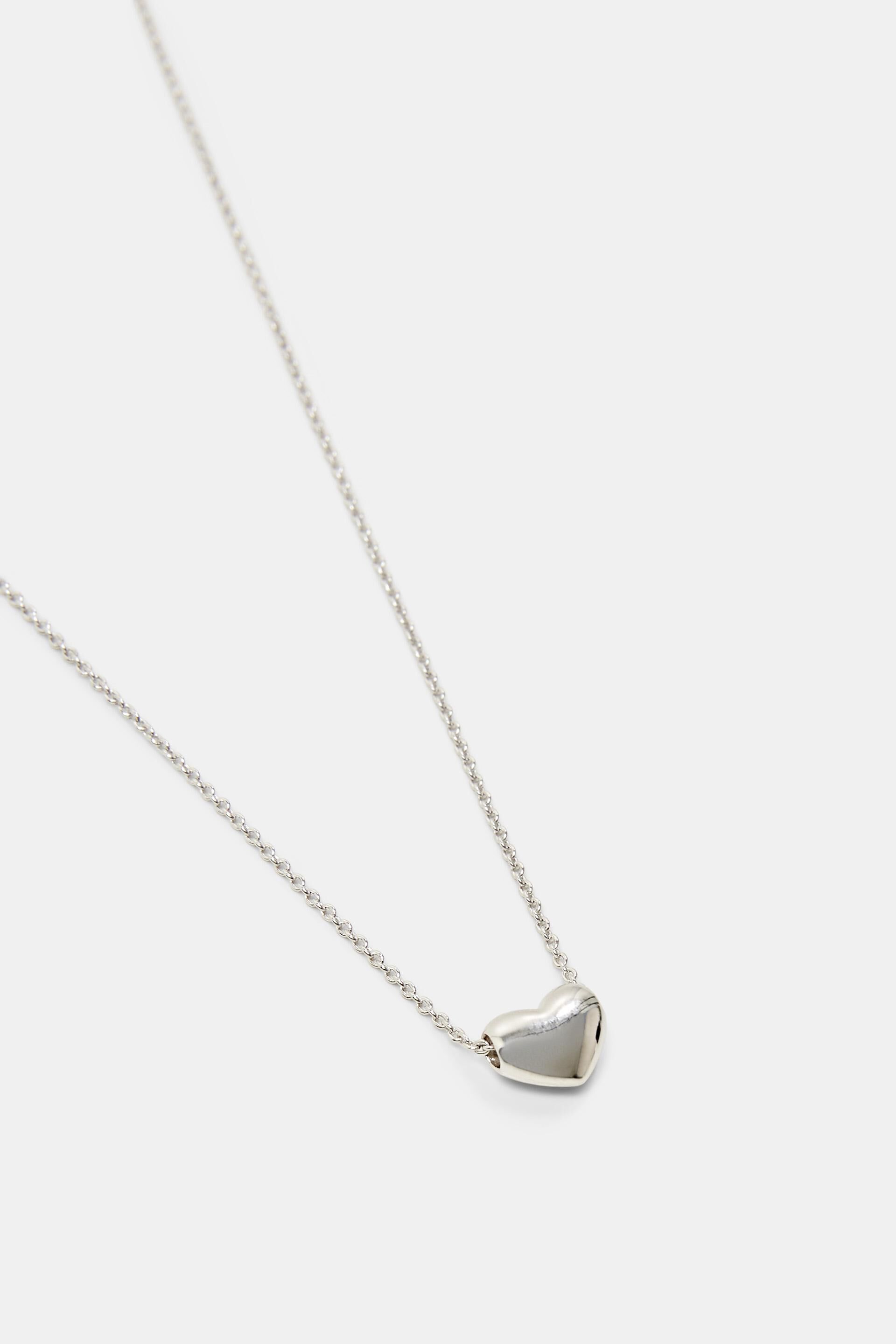 Collier à pendentif cœur, en argent sterling