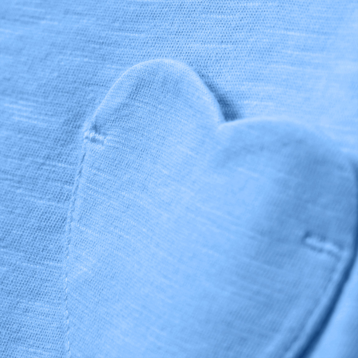 Yigga Mädchen T-Shirt mit Herz-Tasche hellblau