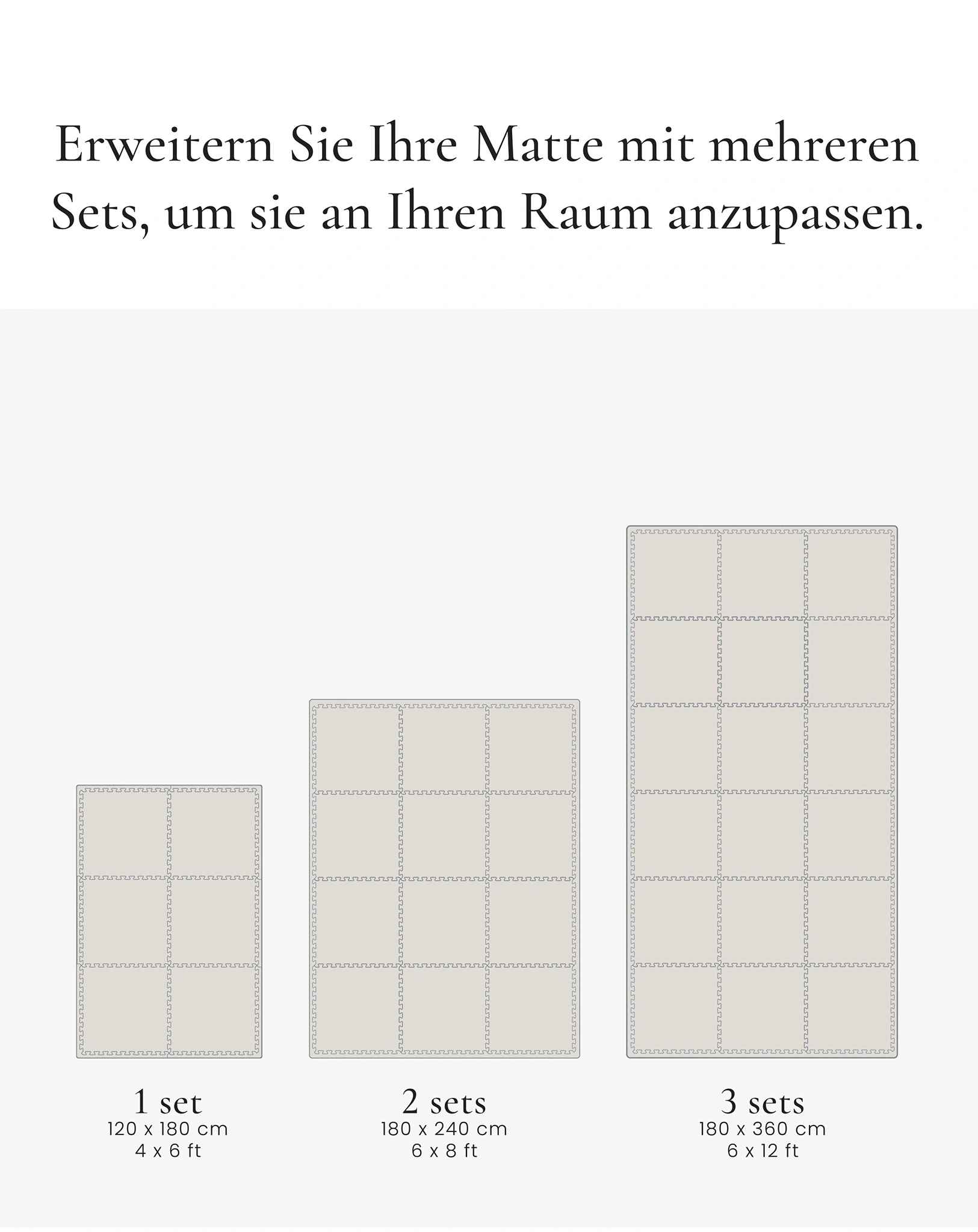 Puzzle-Spielmatte KYTE (120x180cm) in soft storm