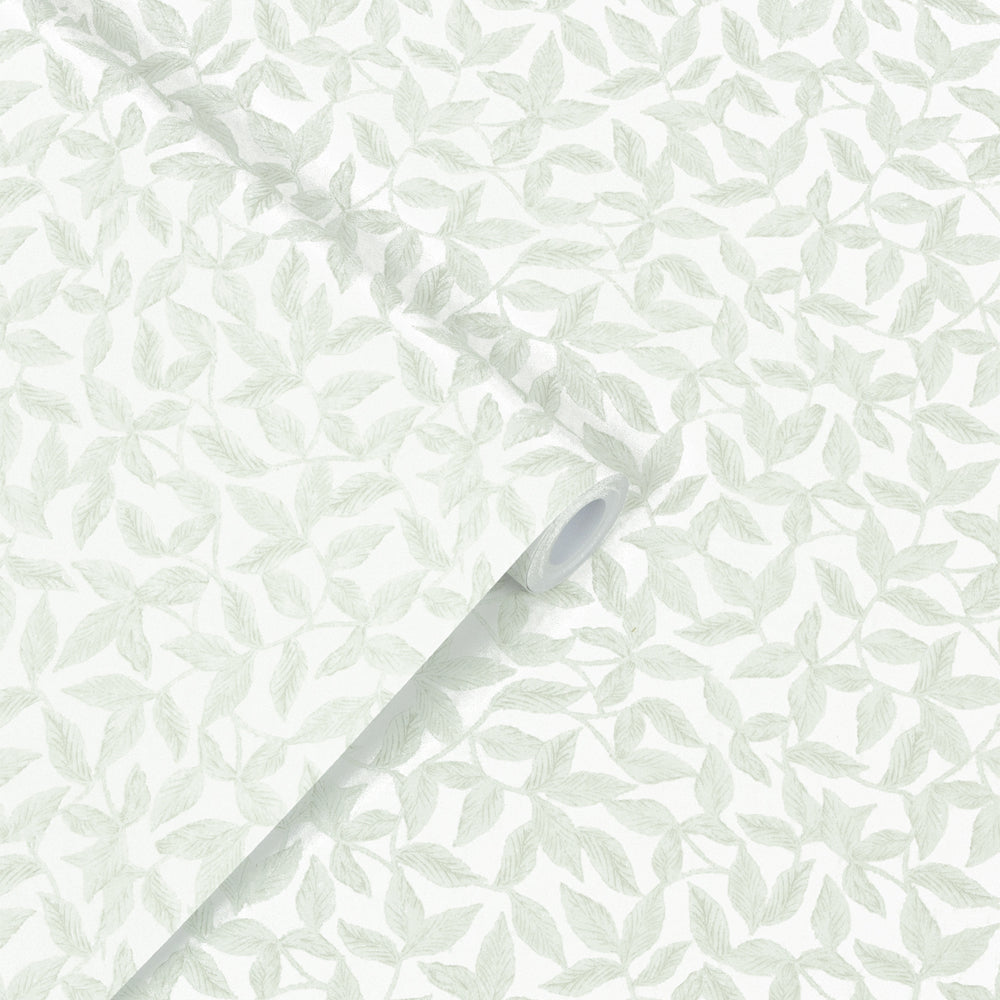 Laura Ashley Erwood Behang - Planten - 10mx52cm - Groen
