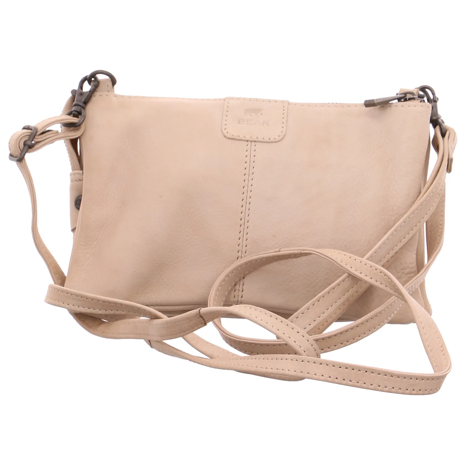 BEAR DESIGN Umhängetasche Offwhite Leder