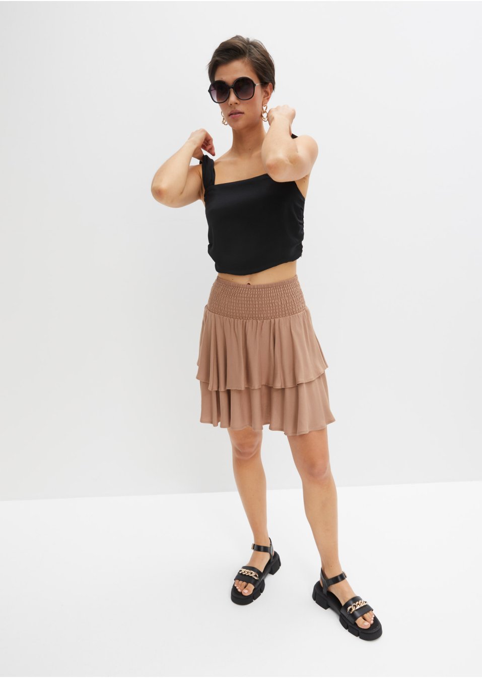 Top blouse en satin