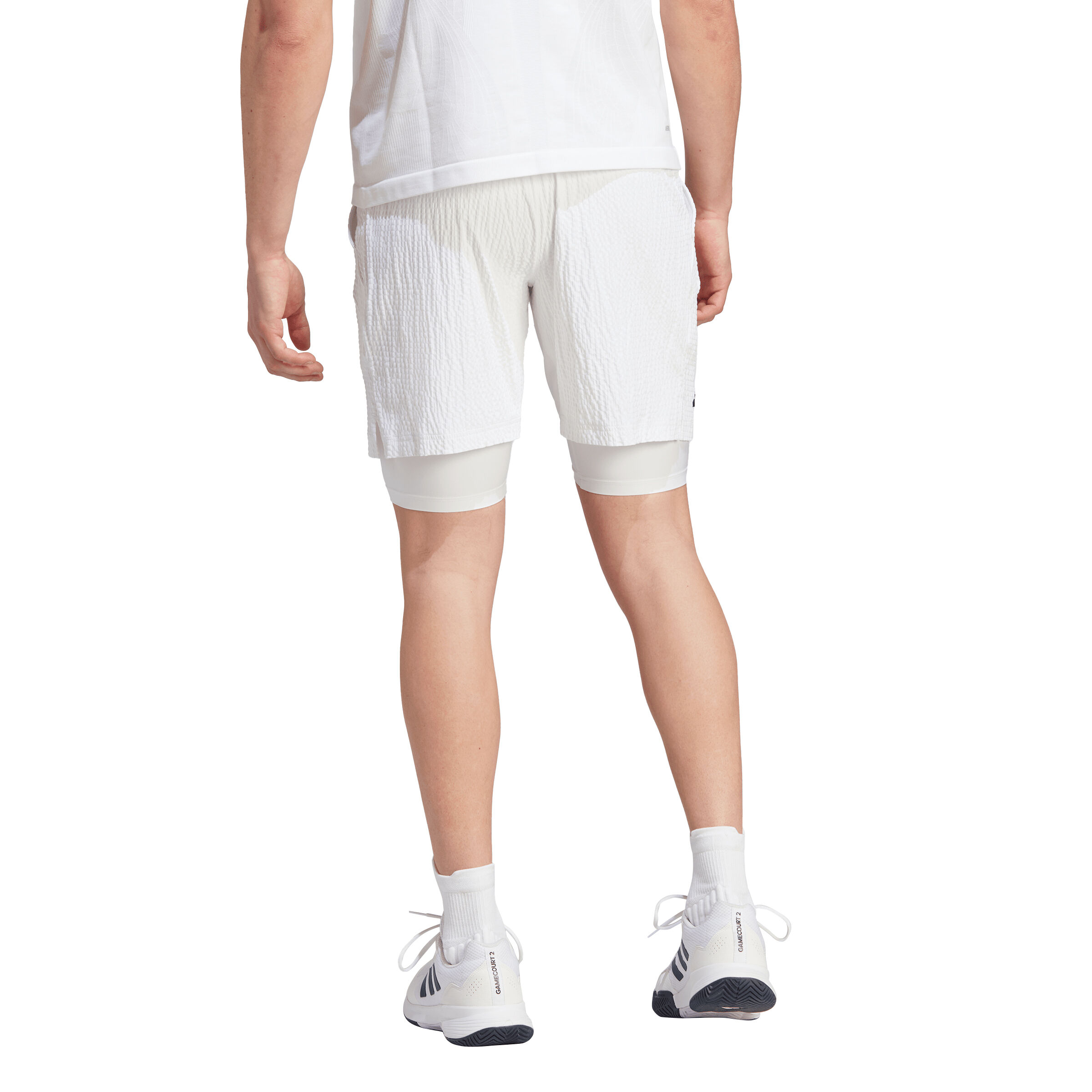 adidas 2n1 Pro Shorts Hommes - Blanc
