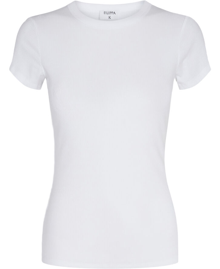 Filippa K Fine Rib Tee White