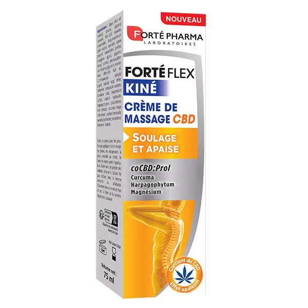 Forté Pharma Forté Flex Kiné Creme de Massagem com CBD, Cúrcuma e Magnésio 75 ml