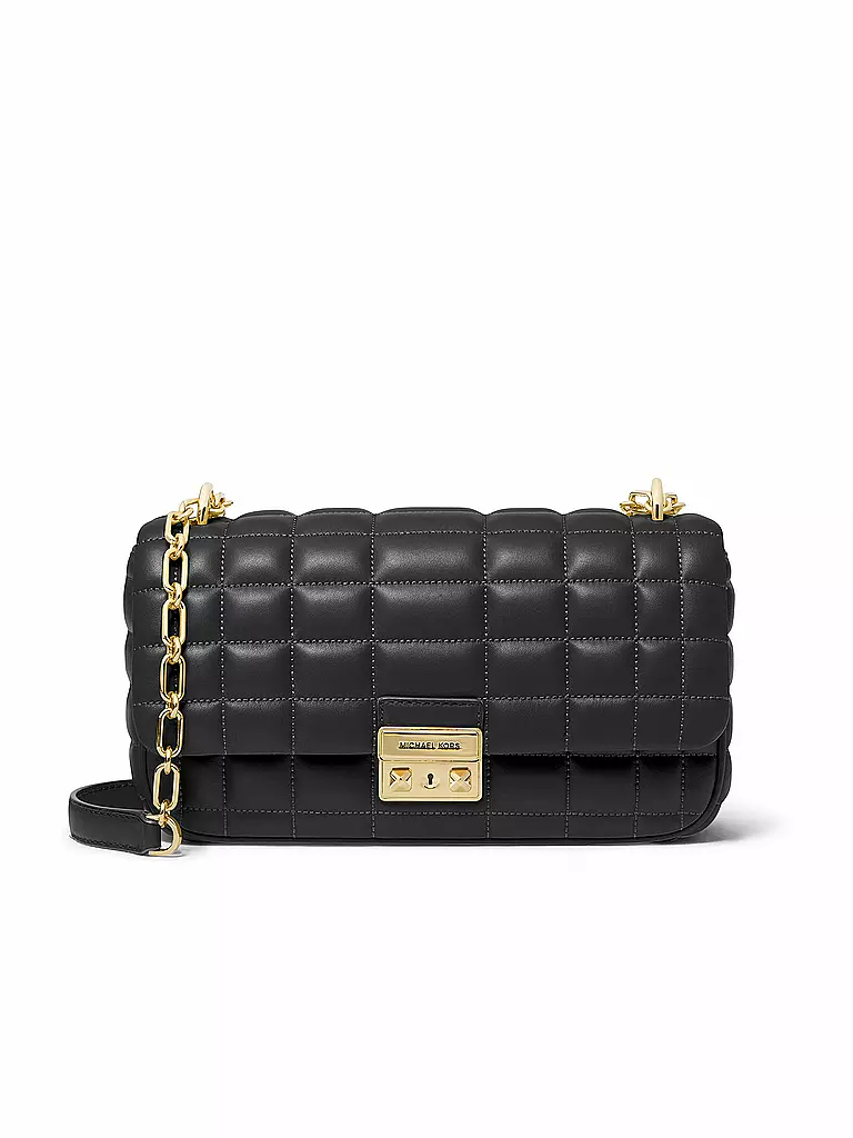 MICHAEL KORS Ledertasche - Umhängetasche TRIBECA Large schwarz