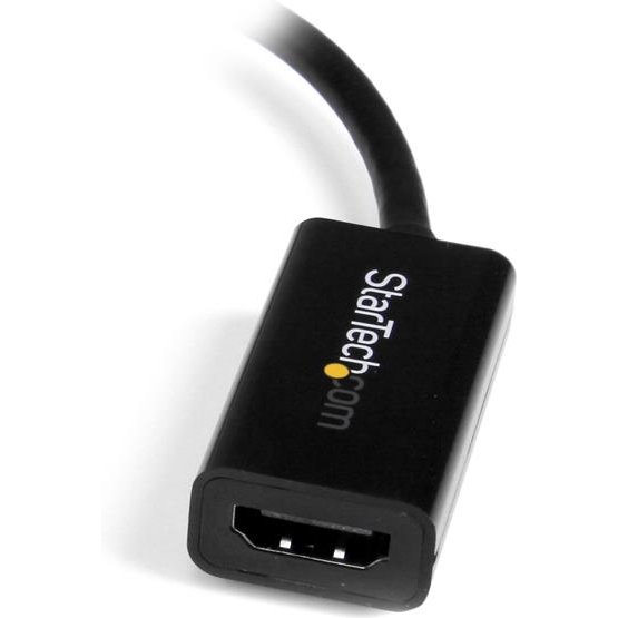 StarTech.com Adaptateur actif Mini DisplayPort 1.2 vers HDMI 4K pour Utrabook / PC portable compatible Mini DP - M/F - Noir