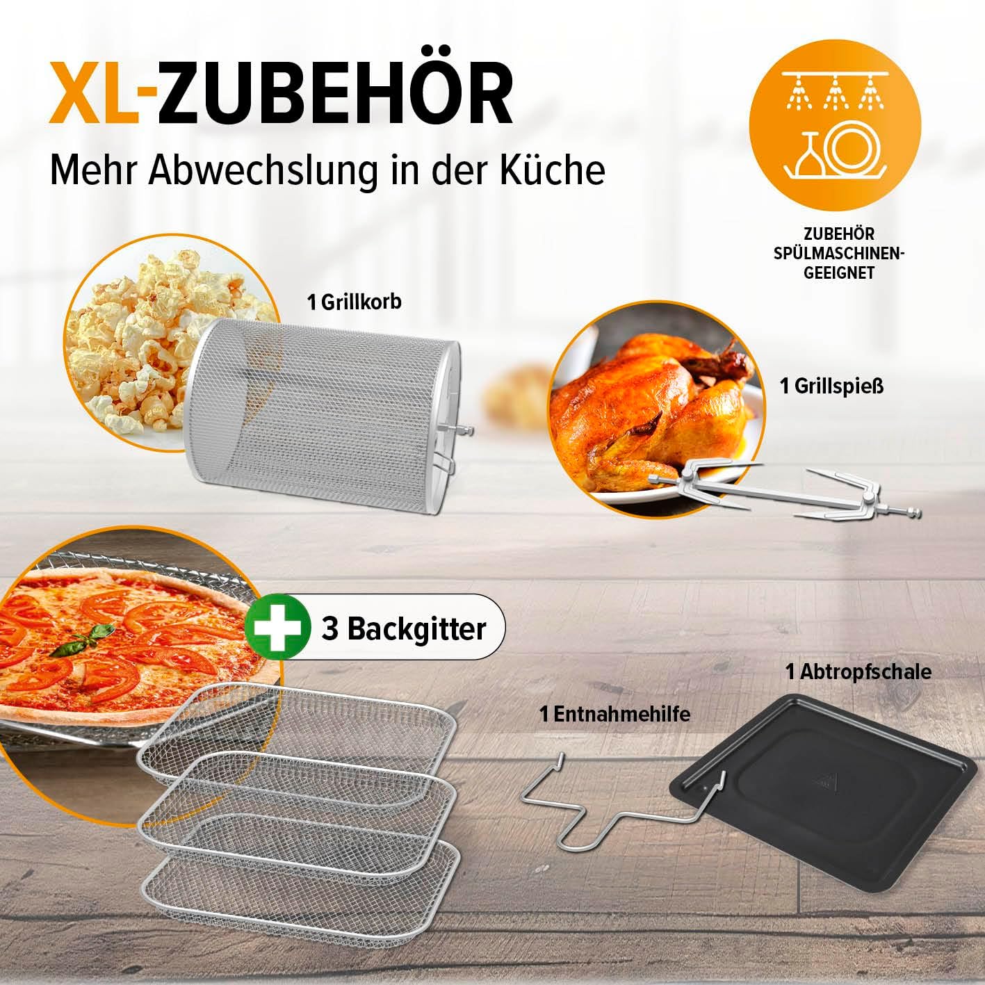 MAXXMEE Heißluft-Fritteuse Digital | Heißluftfritteuse XXL 12L bis zu 1,8kg Pommes | 3in1 Heißluftofen, Grill und Fritteuse | Fett- und geruchsarme Zubereitung mit Heißluft-Zirkulation [schwarz]