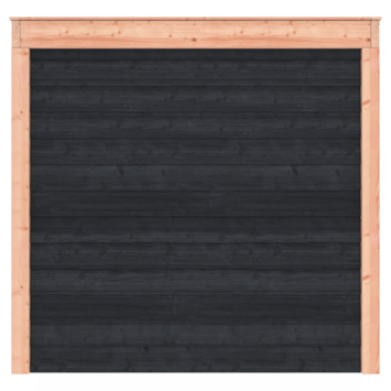 Tuinhuis Douglas Zwart Zweeds Rabat 445x255cm
