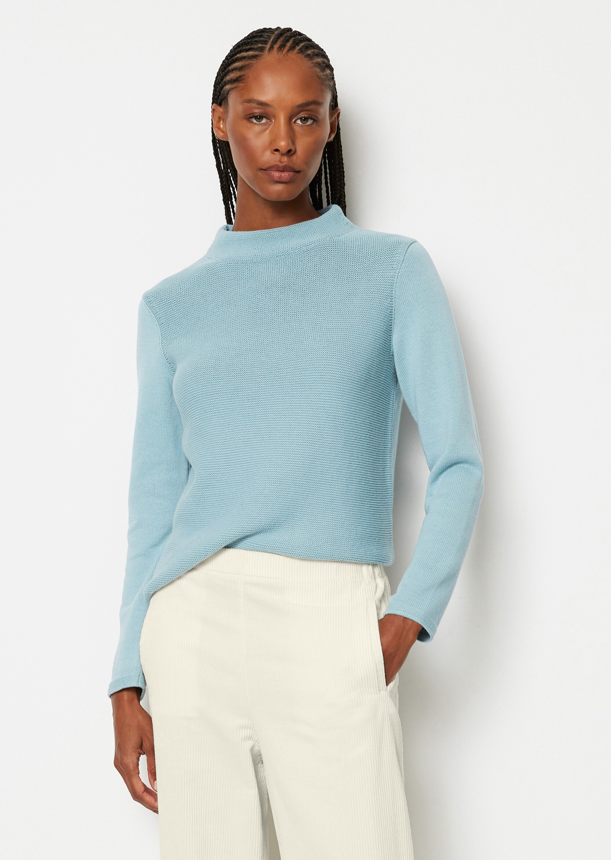Strickpullover slim aus Organic Cotton