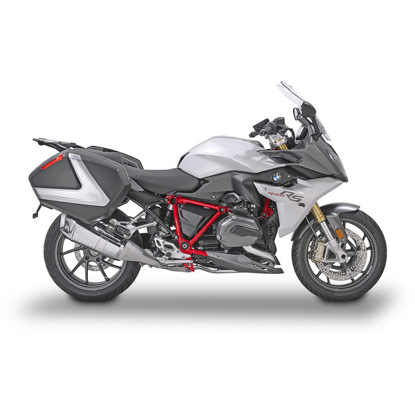 Givi - Paire de valises latérales V37 Noir / Argent / Rouge