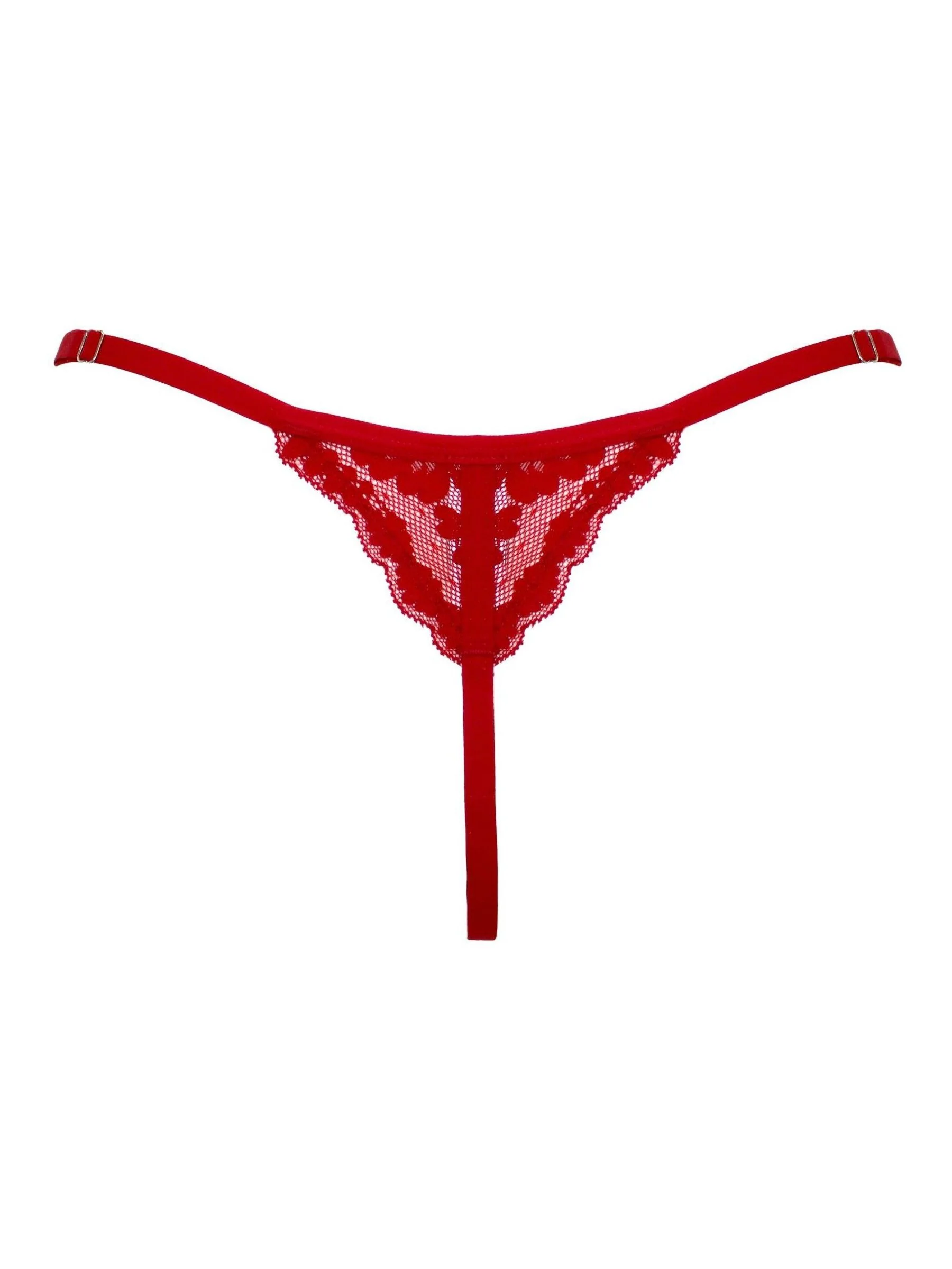 Rood - Pour Moi Fleur Cheeky V-Shaped Knickers