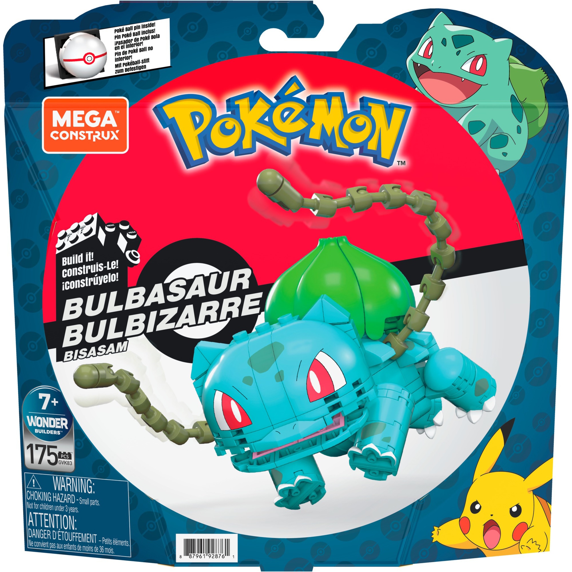 Mattel Konstruktionsspielzeug Pokémon Bisasam