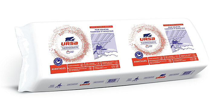 Laine de verre à souffler combles perdus URSA Thermocoustic 16,6kg