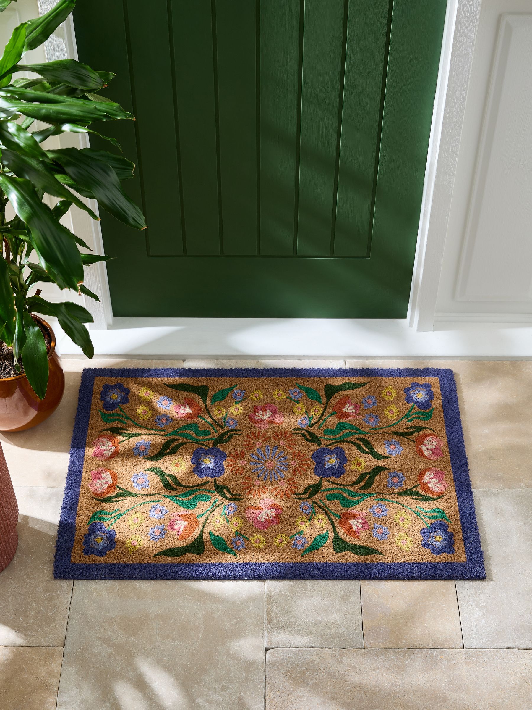 Bettie - Deurmat met bloemenprint