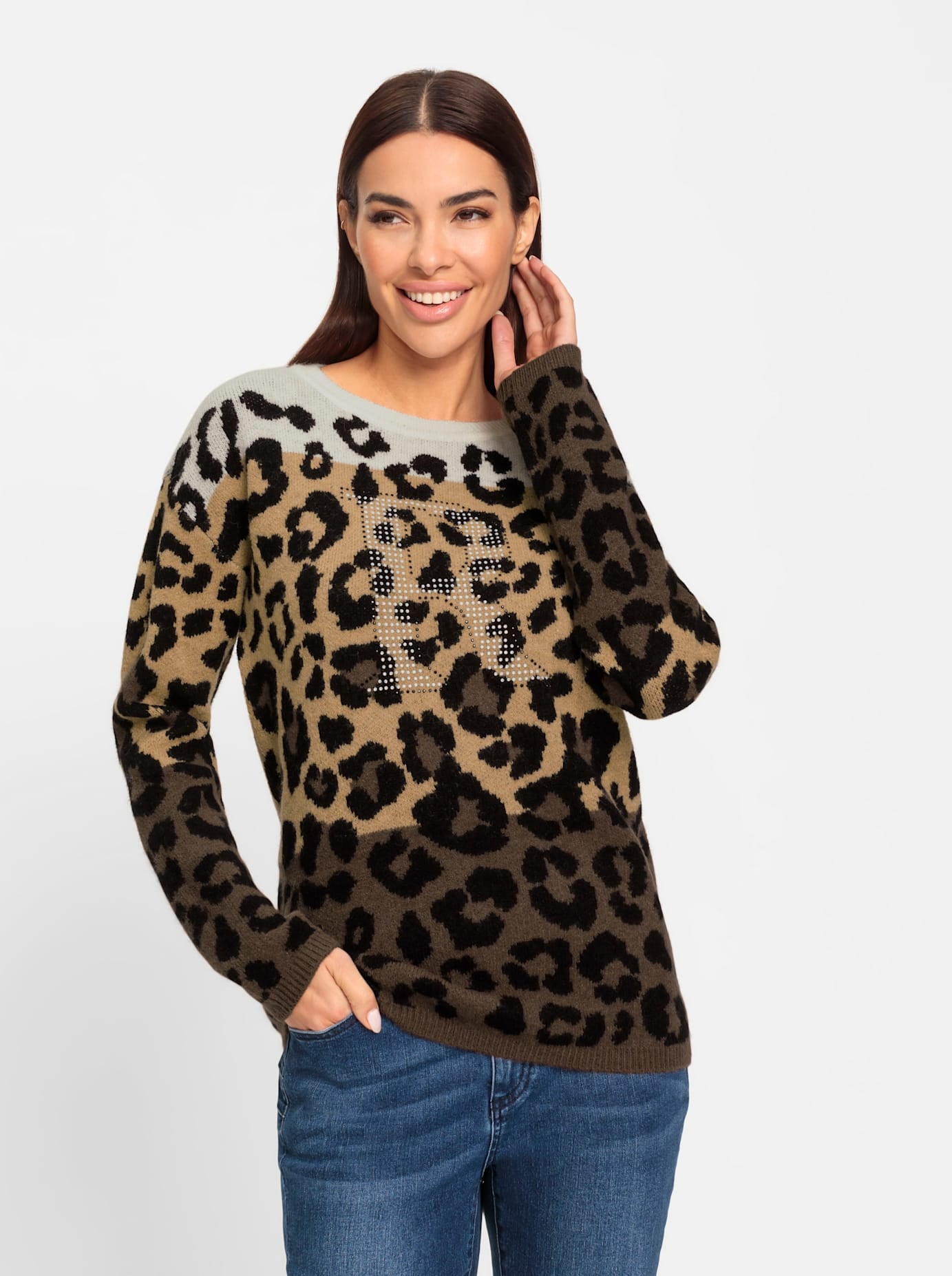 heine Rundhalspullover »Jacquard-Pullover«