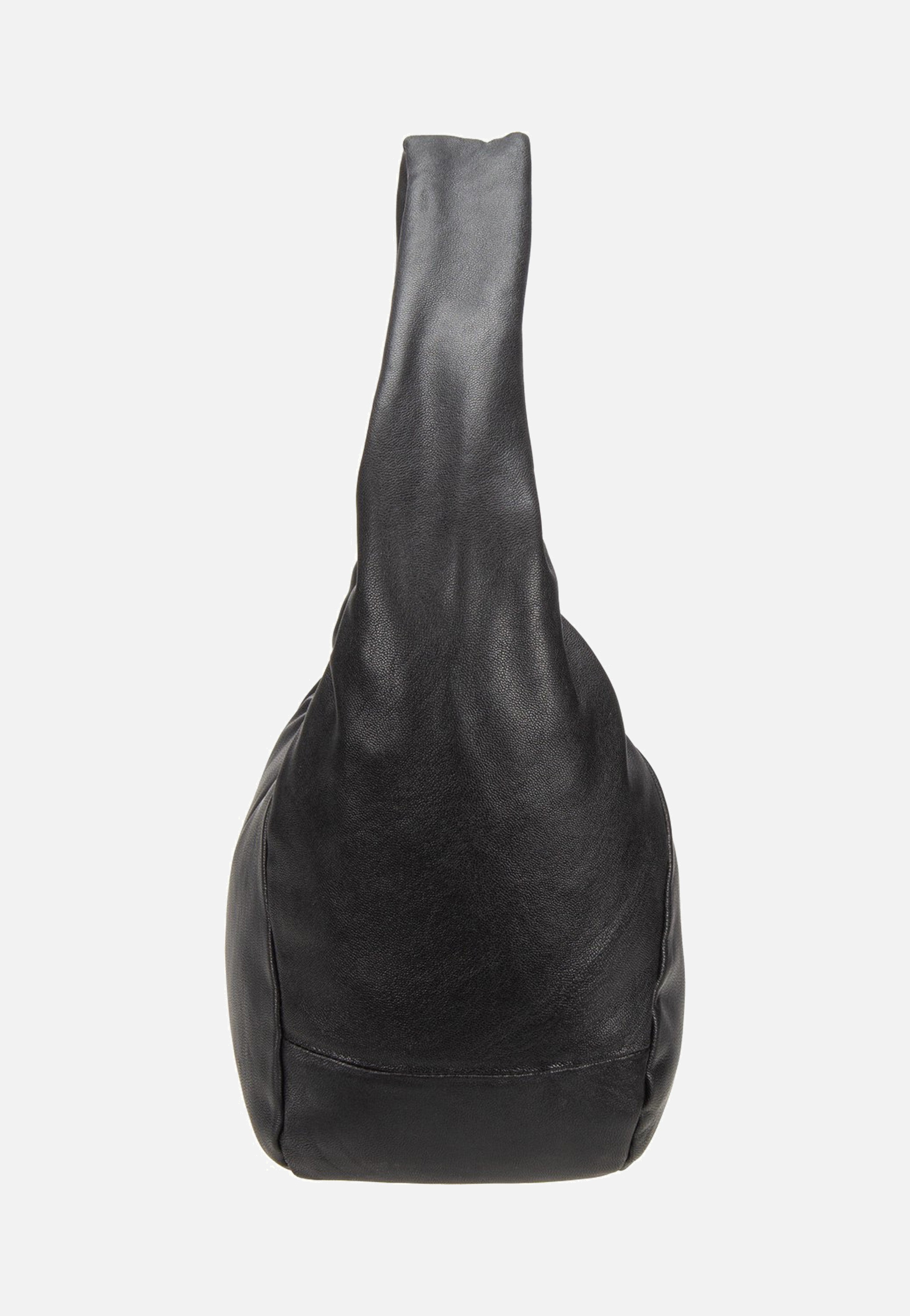 Farrah Hobo M Vintage Goat Black - Hobo Bag