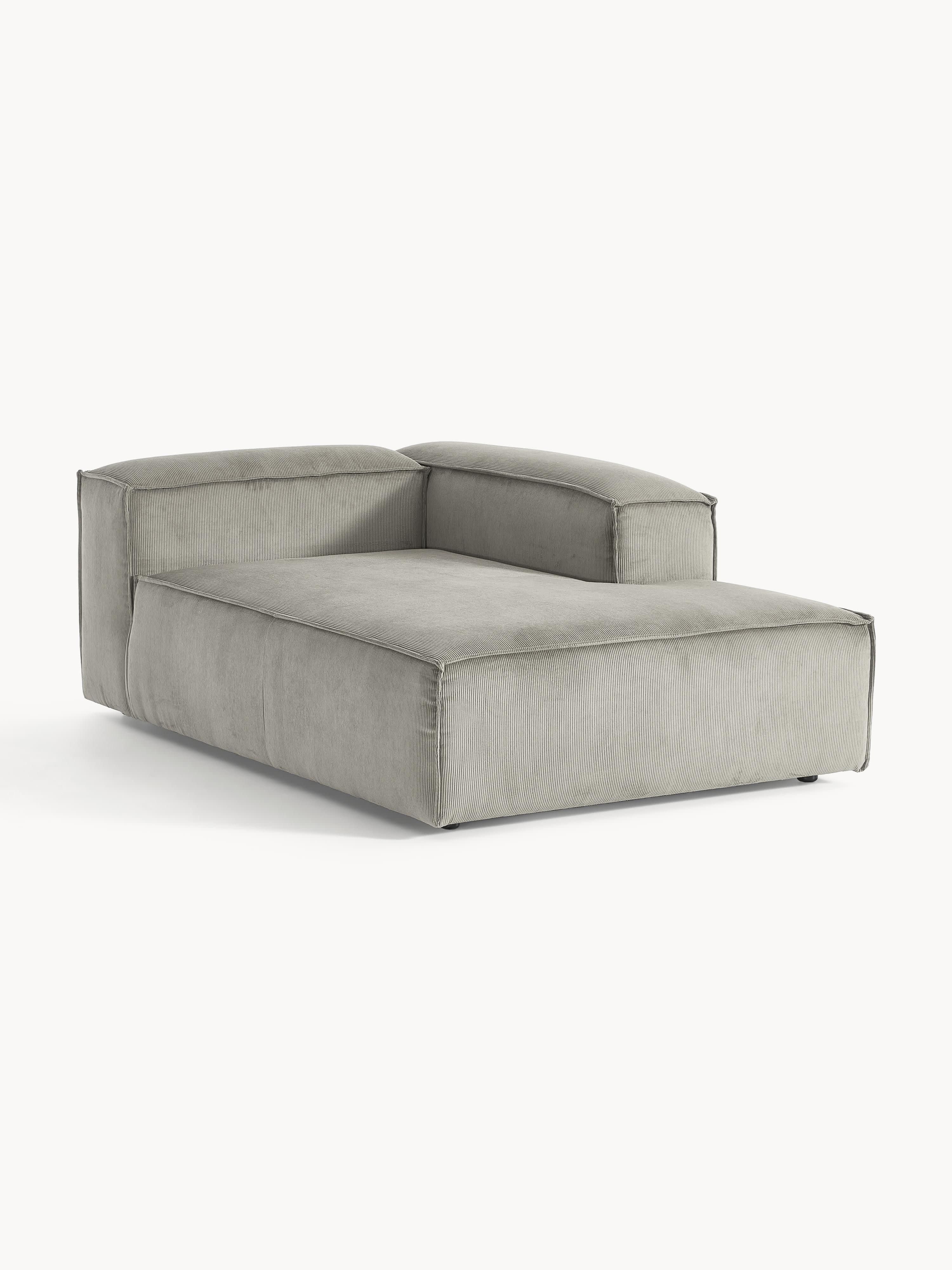 Chaise longue hoekmodule Lennon van corduroy