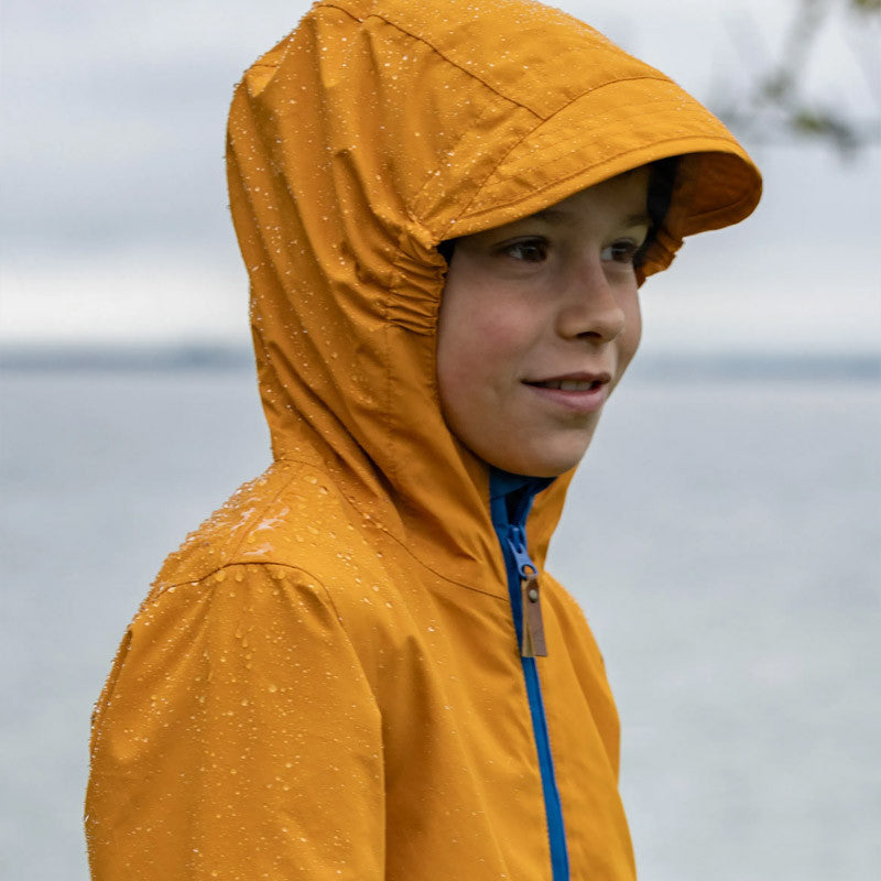 Kinder Puck Regenjacke inca gold