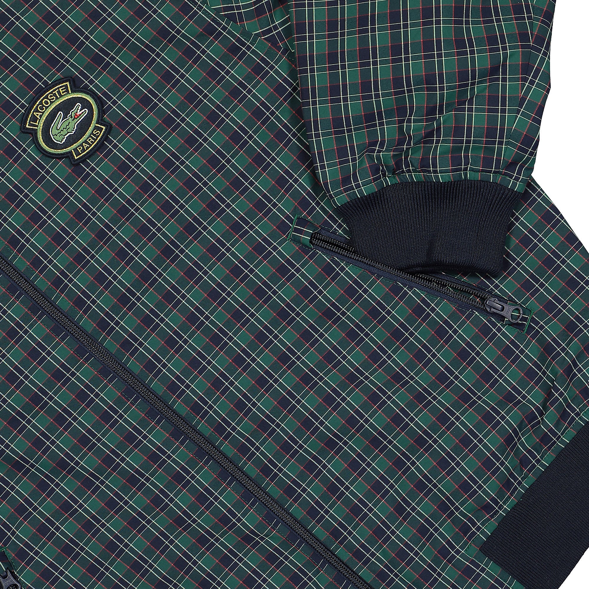Lacoste<br>Checked Showerproof Harrington Jacket