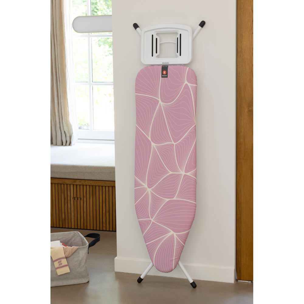 Brabantia Strijkplank B, 124x38 cm, strijkerhouder - Lilac Waves