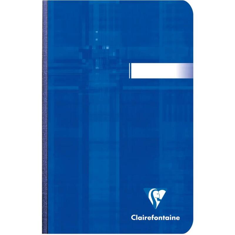 Carnet brochure dos toilé 11x17cm 96 feuilles unies Couleur aléatoire - Assortis