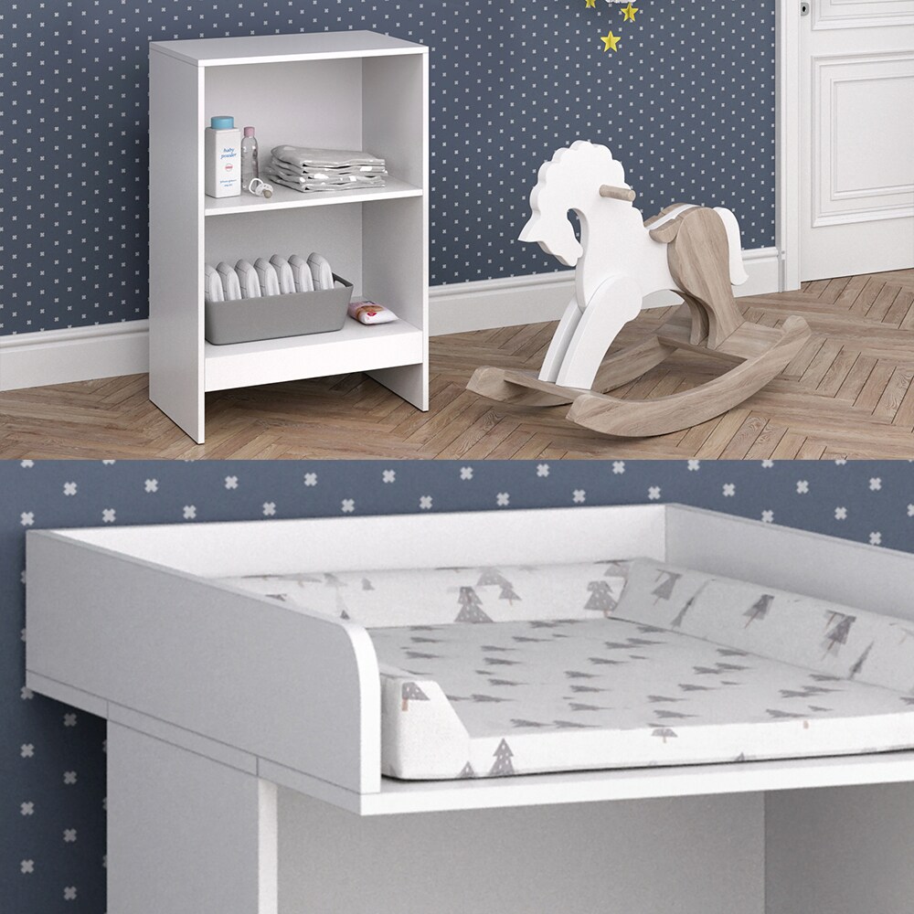 Vicco Wickeltisch Leo weiß Baby Wickelregal Babymöbel Kommode Wickelkommode