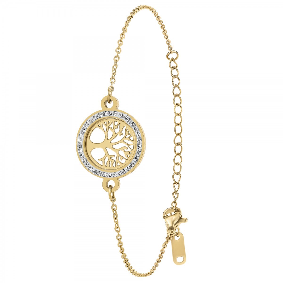 Bracelet arbre de vie orné de Cristaux scintillants par SC Bohème