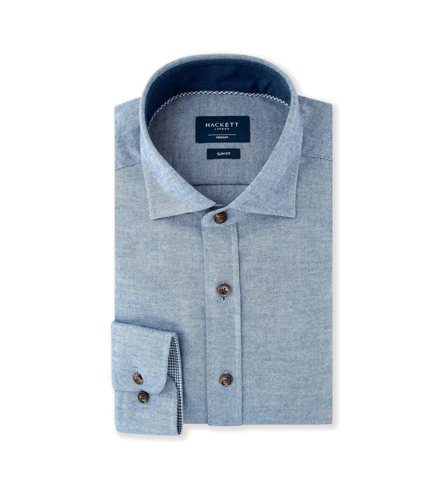 Camisa de flanela azul-marinho Hackett
